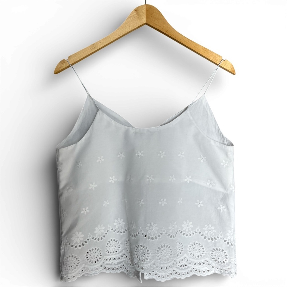 Revamped White Embroidered Camisole Top - Picture 2 of 3